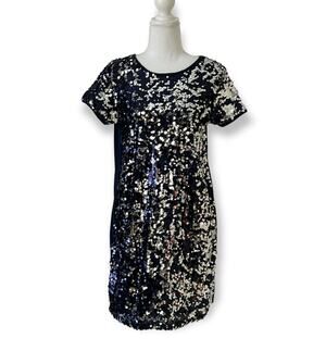 Wonder Nation Party Blue Sequin Dress Girls - Size: XXL (2XG) 18
